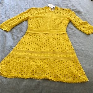ba&sh Yellow Cocktail Dress